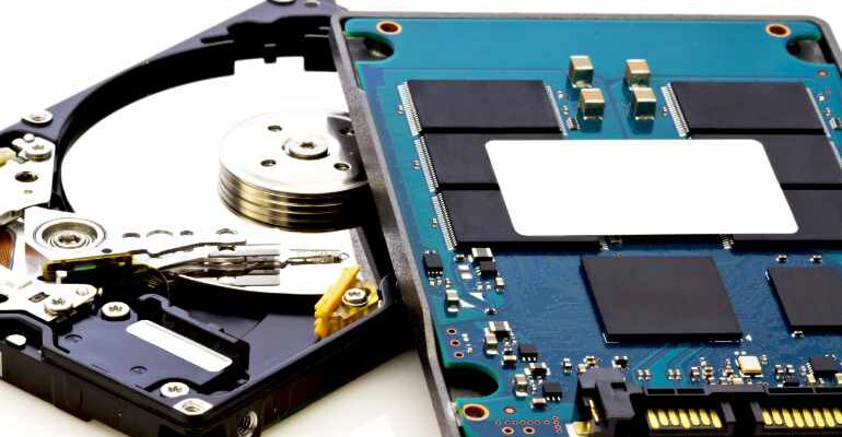 new technology such as 60GB SSD, with no mechanical elements and old technogogy as 60GB HDD